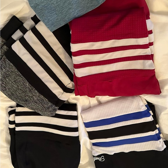 Bombshell sports wear leggings RED only - Picture 1 of 1